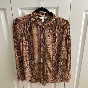 Lightweight snake, print blouse, brand-new tags not attached